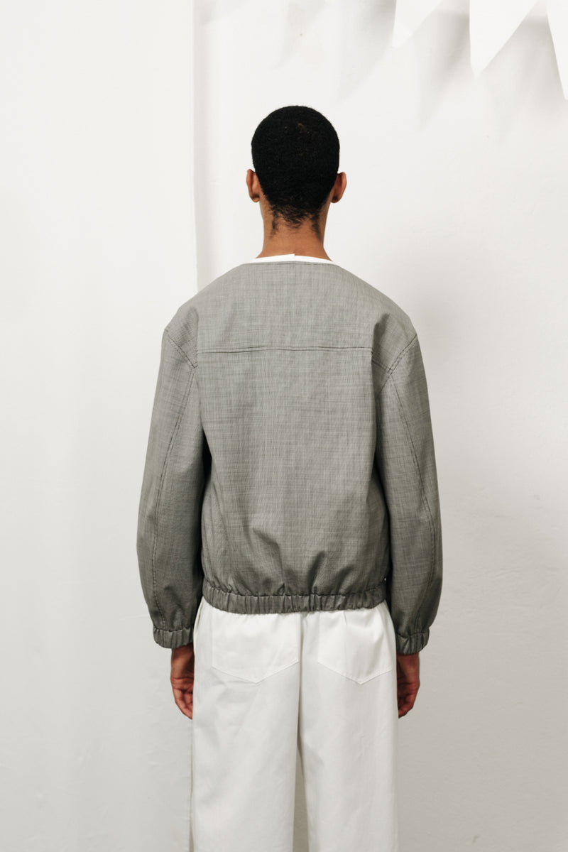 Short Blouson In Pepita