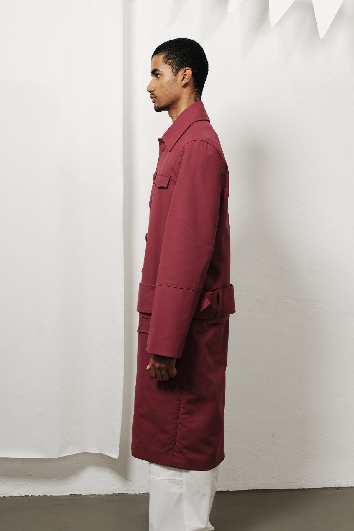 【Eaphi】新品 gunpatch waist mark long coat Dropped Waist Coat – marke-brand