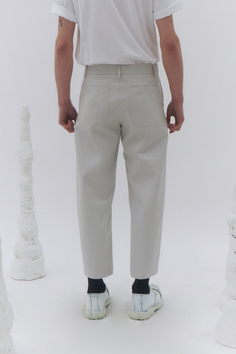 Ice Grey Tailored Classic Pants