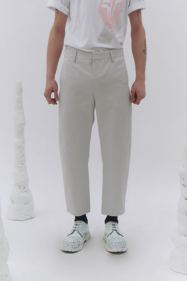 Ice Grey Tailored Classic Pants