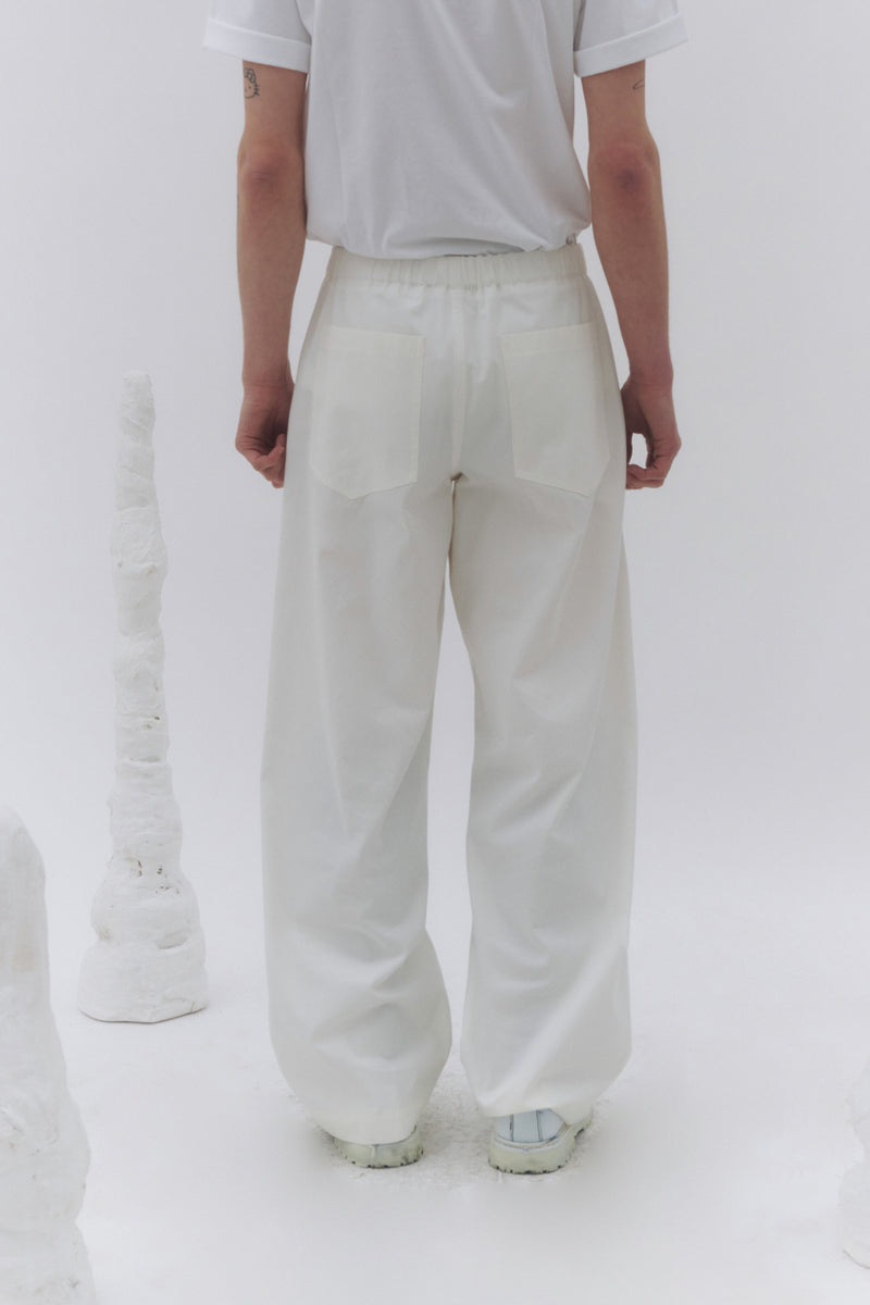 White Workwear Pants