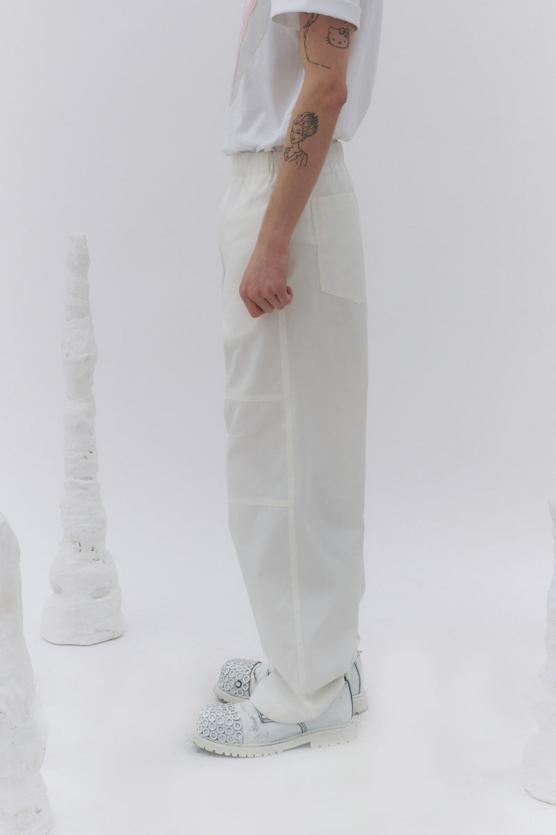 White Workwear Pants