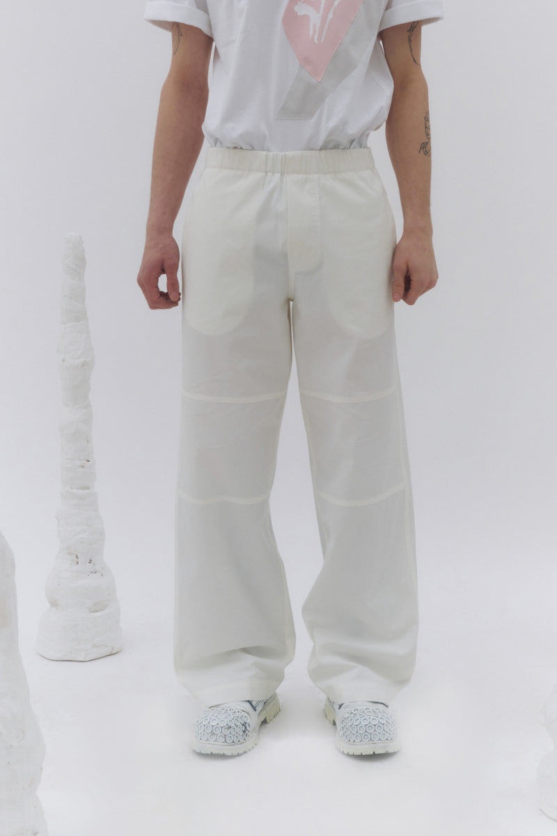 White Workwear Pants