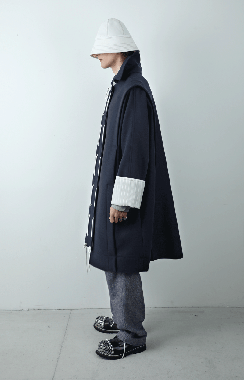 Kimono Coat in Wool-Cashmere